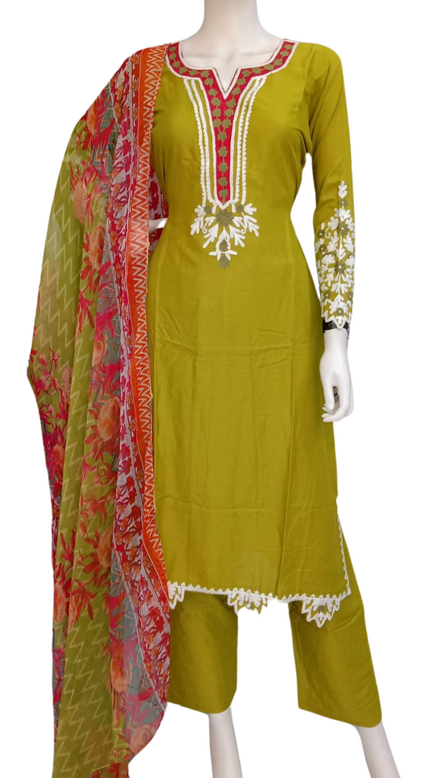 Lime Linen 3PC Shalwar Kameez Dress SS3927