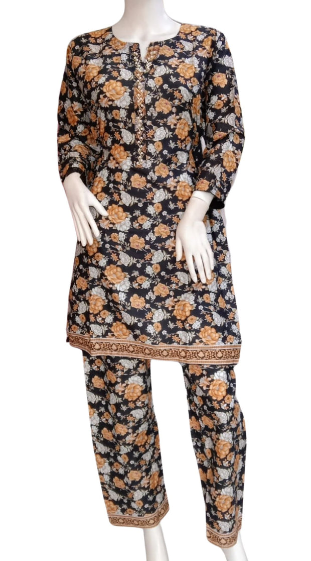 Embellished 2PC Soft Cotton Shalwar Kameez Dress SS3948