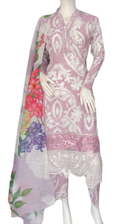 Maria B Inspired Lilac Readymade Shalwar Kameez 3PC SS3956