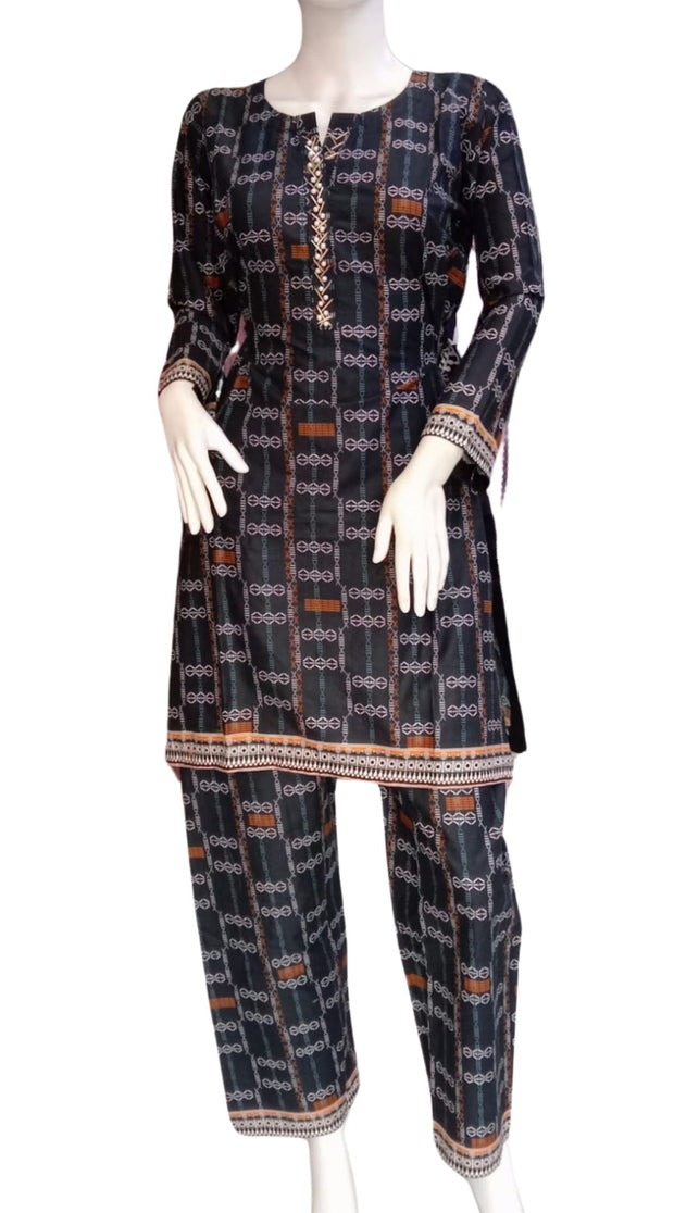 Embellished 2PC Soft Cotton Shalwar Kameez Dress SS3941