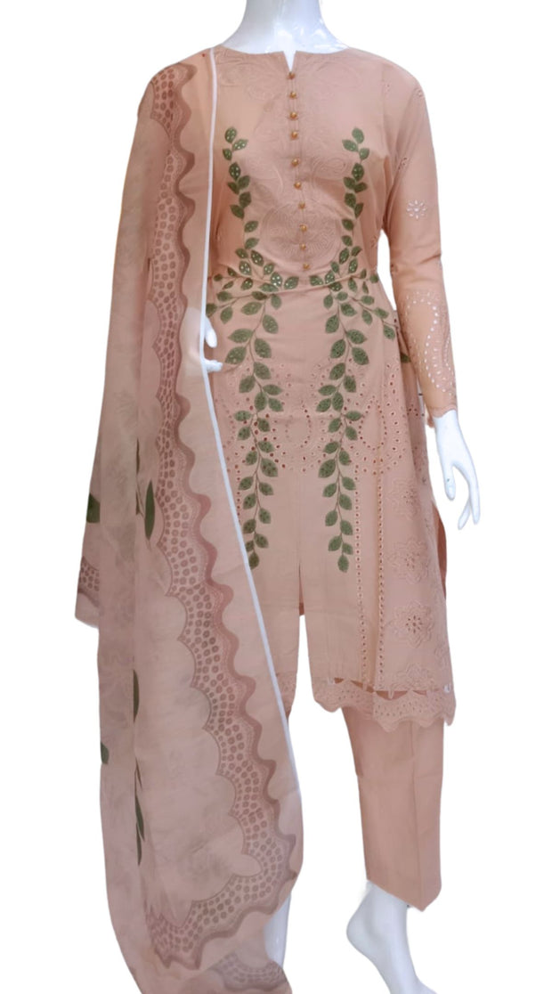Gold Cambric Readymade Shalwar Kameez 3PC SS3967