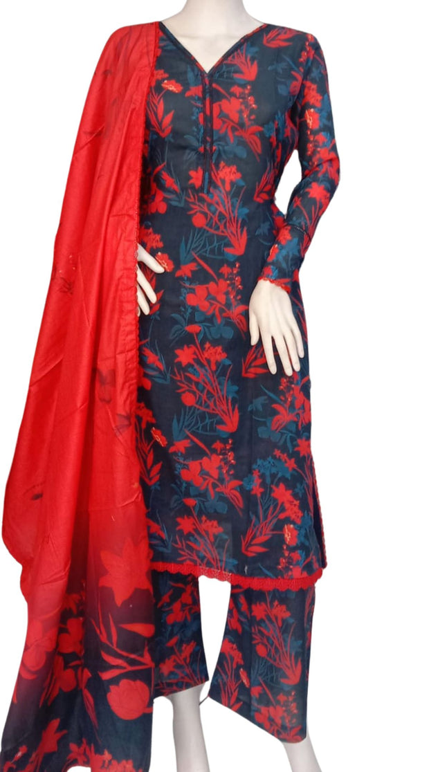 Summer Lawn 3PC Shalwar Kameez Dress SS4012