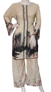 Summer Digital Print 2PC  Shalwar Kameez Dress SS4023