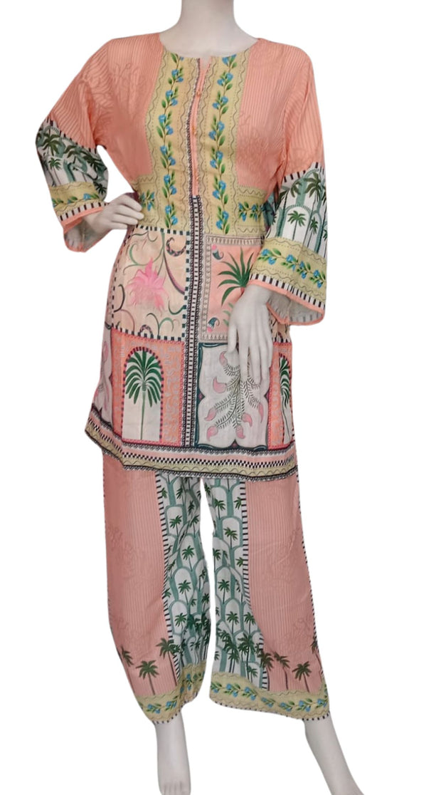 Summer Digital Print 2PC  Shalwar Kameez Dress SS4027