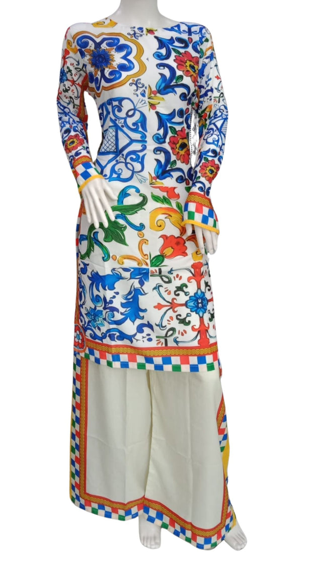 Summer Digital Print 2PC  Shalwar Kameez Dress SS4031