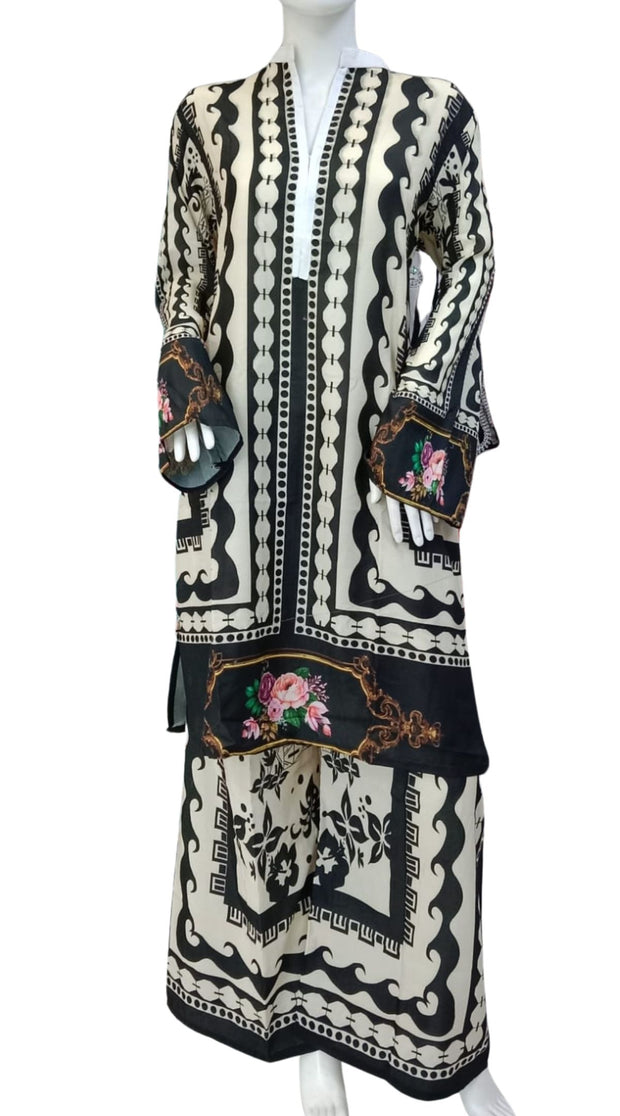 Summer Digital Print 2PC  Shalwar Kameez Dress SS4036