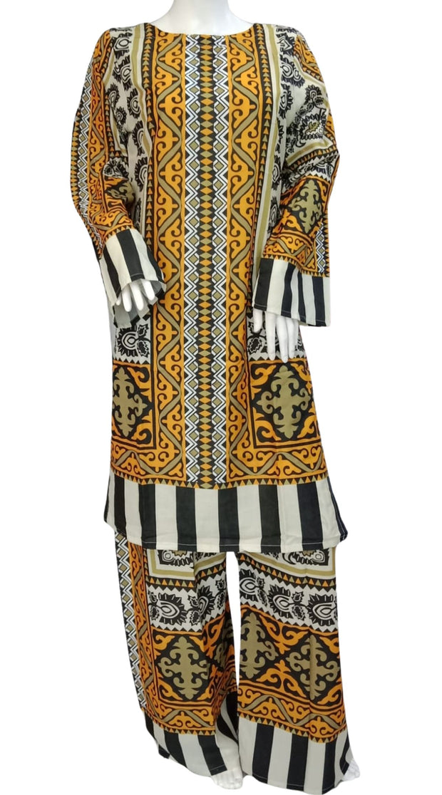 Summer Digital Print 2PC  Shalwar Kameez Dress SS4035