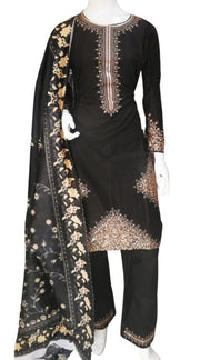 Silky Cotton 3PC  Shalwar Kameez Dress SS4055