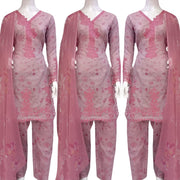 Iznik Inspired Pink 3PC Shalwar Kameez Ready to wear SS4005