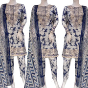 Sapphire Inspired Blue 3PC Shalwar Kameez Ready to wear SS4008
