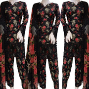 Iznik Inspired Black 3PC Shalwar Kameez Ready to wear SS4006