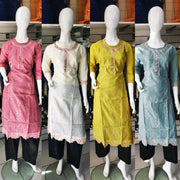 SALE Linen Winter Mirror Kurti SS4096