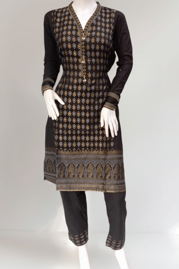 Khaadi 2pc Banarsi Cotton Shalwar Kameez Dress SS3975