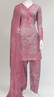 Iznik Inspired Pink 3PC Shalwar Kameez Ready to wear SS4005