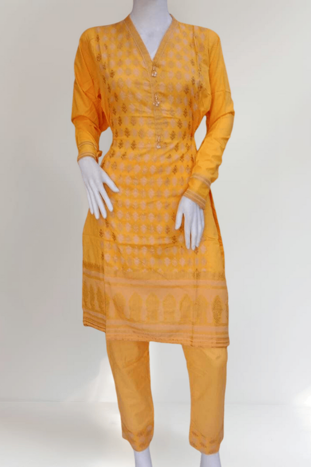 Khaadi 2pc Banarsi Cotton Shalwar Kameez Dress SS3970