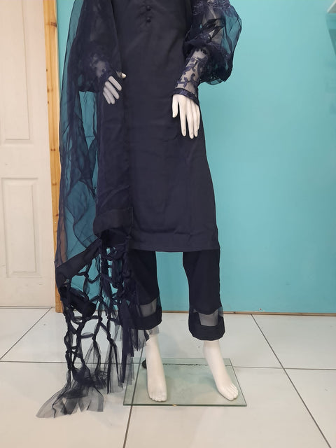 Navy Designer Gulerana Shalwar Kameez SS2868