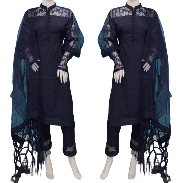 Navy Designer Gulerana Shalwar Kameez SS2868